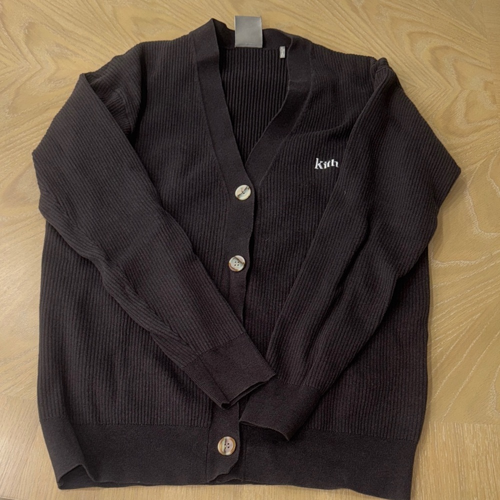 Kith Ribbed Brown Cardigan for Women